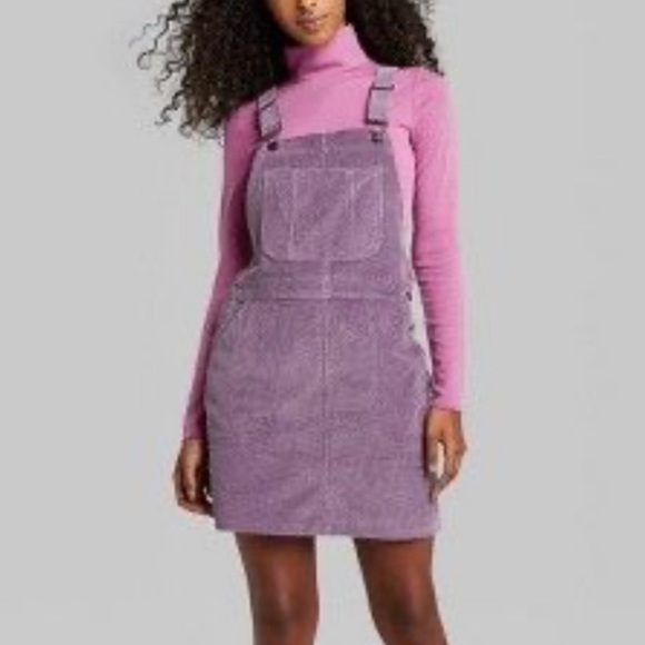Overall dress purple Clearance
